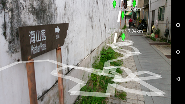 目標方位與距離AR